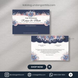 C74 - Elegant Botanical Mawar Navy