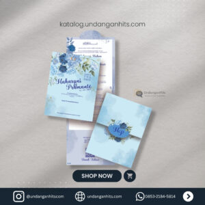 HC184 - Botanical Mawar Biru Elegant