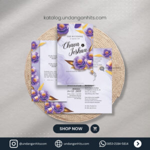 HC198 - Elegant Botanical Ungu