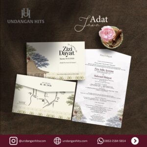 Undangan Custom Softcover Glossy Full Color Tema Adat 4